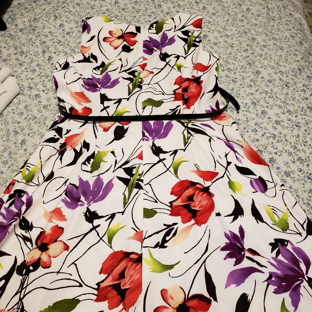 Floral Belted Dress